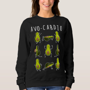 Sweatshirt Avo-Cardio Avocado Cardio Funny Exercice Fruit Pun