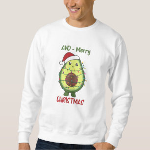 Sweatshirt Avocado illuminations de Noël Drôle Avocados