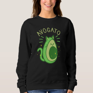 Sweatshirt Avogato Avocado Cat Foodie Lover 1
