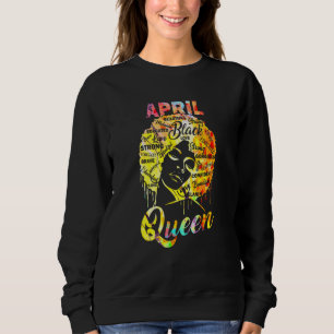 Sweatshirt Avril Reine Black Femme Afro cheveux naturels Afri