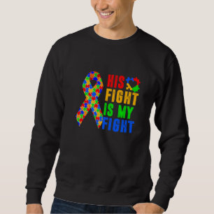Sweatshirt Awome Son Combat Est Mon Combat Sensibilisation su