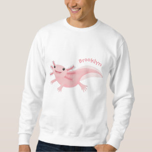 Sweatshirt axolotl rose pâle