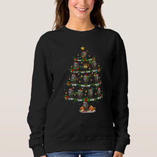 Sweatshirt Babouin Lumières de Noël Babouin Sapin de Noël