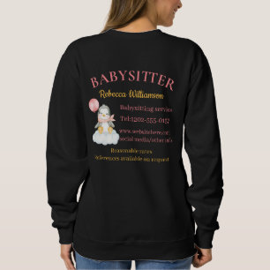 Sweatshirt Babysitter Cute Penguin Business