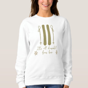 Sweatshirt Bachelorette d'animatrice de ski Apres