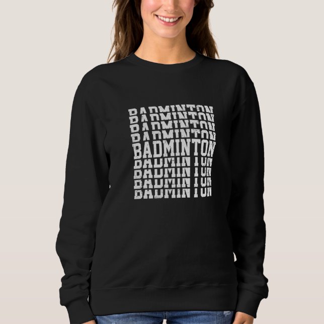 Sweatshirt Badminton (Devant)