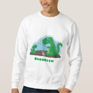 Sweatshirt Baguettes mignonnes grillant des marshmallows dess