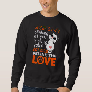 Sweatshirt Baisers De Chat Et Feline Amour Drôle Chat