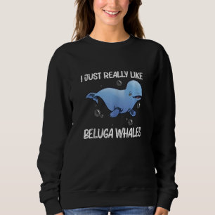 Sweatshirt Baleine Beluga Cool Pour Hommes Femmes Orca Balein