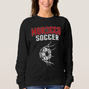 Sweatshirt Balle de foot du Maroc dans le filet Supporters
