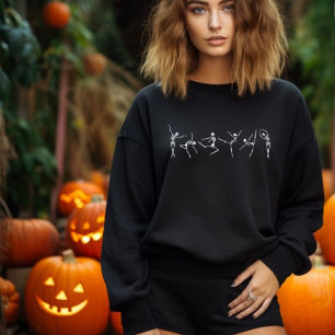 Sweatshirt Ballerine squelette dansant Halloween