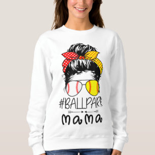 Sweatshirt BallPark Mama Baseball softball Fête des mères Mam