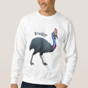 Sweatshirt Bande dessinée d'oiseau joyeux