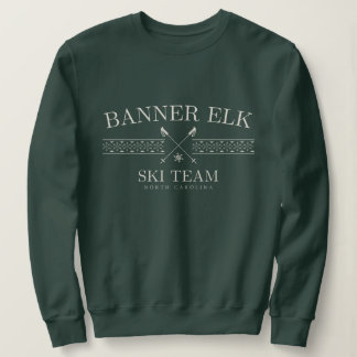 Sweatshirt Banner Elk Ski Team, Caroline du Nord
