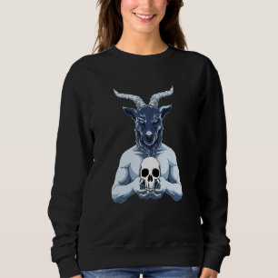 Sweatshirt Baphomet Et Crâne