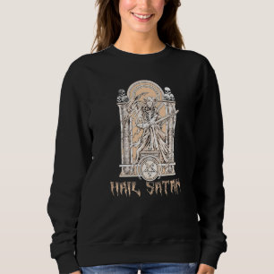 Sweatshirt Baphomet joue de la guitare électrique, salut Sata