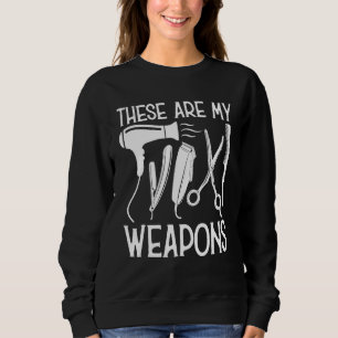 Sweatshirt Barbar Coiffeur Armes Voici Mes Armes