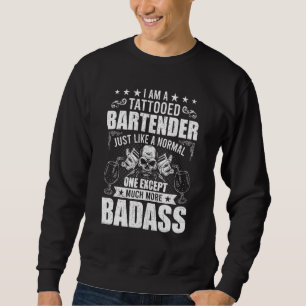 Sweatshirt Barman à barman tatoué