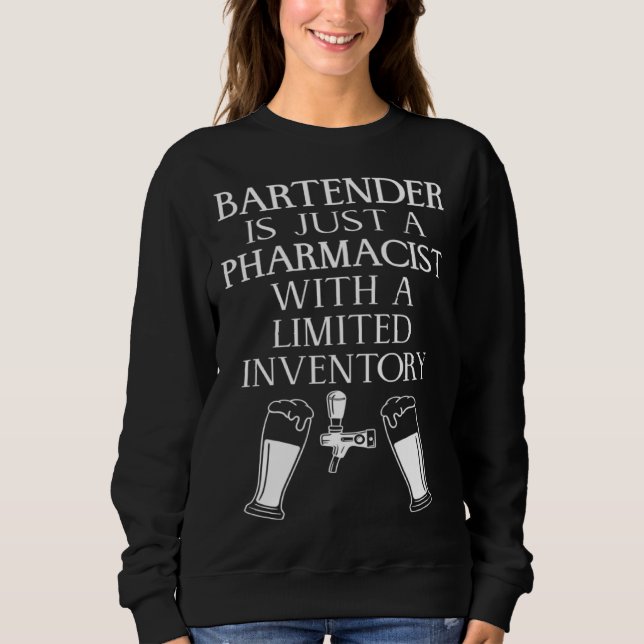 Sweatshirt Barman Mixologue Le Barman Est Juste Un Pharmacien (Devant)