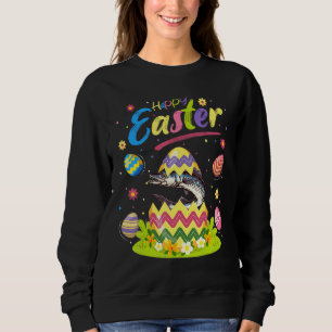 Sweatshirt Barracuda Poisson Oeuf de Pâques Barracuda Joyeux