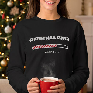 Sweatshirt Barre de chargement de bonne humeur de Noël - Vaca