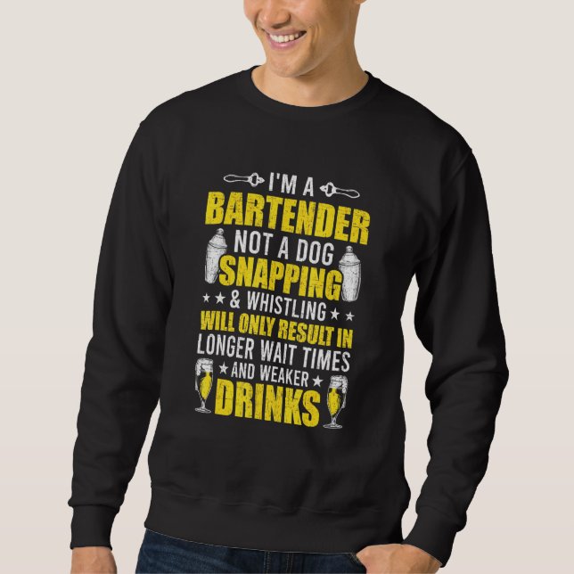 Sweatshirt Bartender Be Nice To Bartender Server Bartender (Devant)