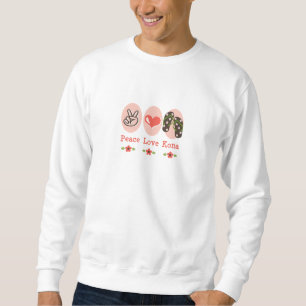 Sweatshirt Bascules électroniques de Kona d'amour de paix