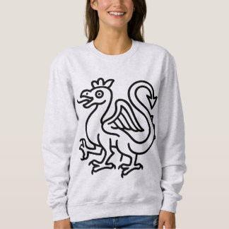 Sweatshirt Basilic Sigillaire Médiéval Fantastique Héraldique