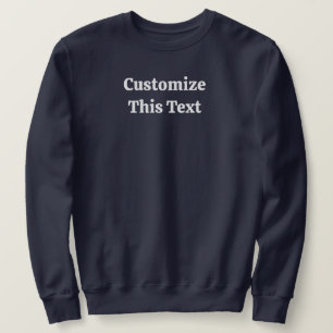 Sweatshirt basique pour homme avec texte personnal