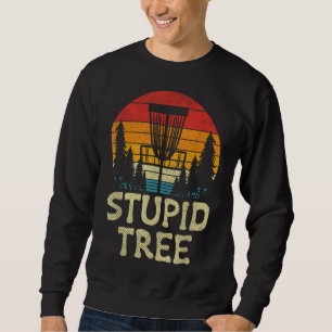 Sweatshirt Basket de golf de Disque d'Arbre Retro Frisbee Gol