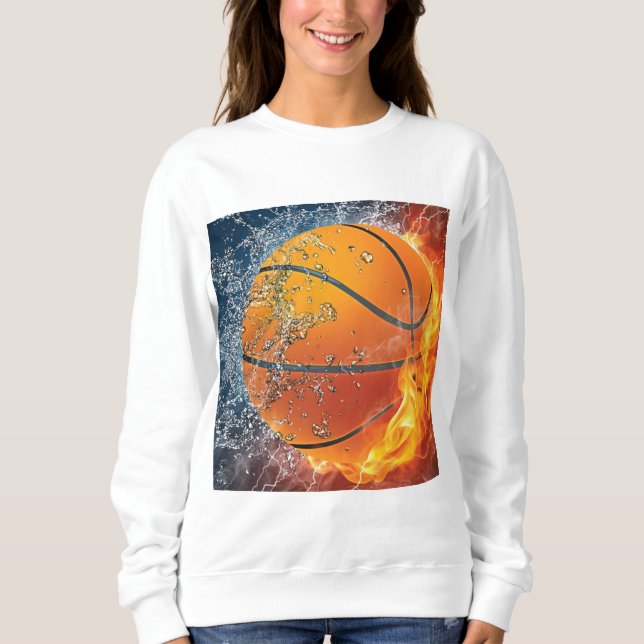 Sweatshirt Basket flamboyant (Devant)