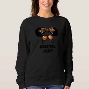 Sweatshirt Basketball noir Bball Petite Soeur Sis Pour Enfant