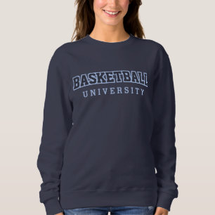 Sweatshirt Basketball University Funny Parody University Logo