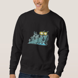 Sweatshirt Bataillon porte-avions de guerre navire de guerre