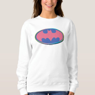 Sweatshirt Batman Logo Pink Polka Dot