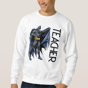 Sweatshirt Batman Plein-Color Professeur de Côté