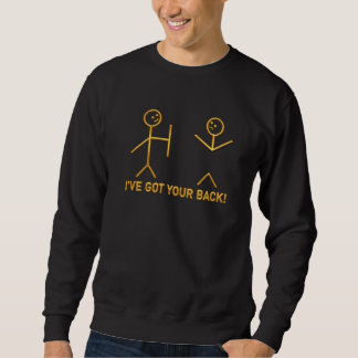 Sweatshirt Bâtonnet drôle "Je vous soutiens!" Jeu de mots