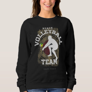 Sweatshirt Beach Volleyball Corée du Sud Drapeau Love Volleyb