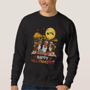 Sweatshirt Beagle Joyeux Hallothanksmas Halloween Thanksgivin