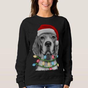 Sweatshirt Beagle Père Noël Noël Jumeau Noël Dogmas