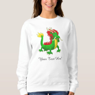 Sweatshirt Beau Dragon Azur Chinois