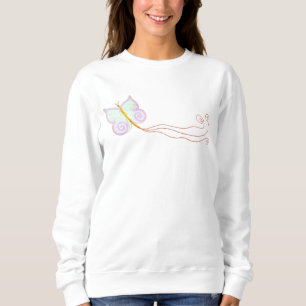 Sweatshirt Beau papillon Abstrait Wearable Art