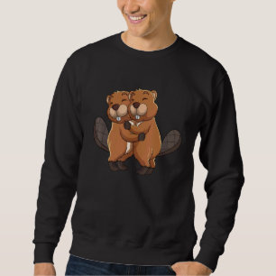 Sweatshirt Beaver Femmes Fille Enfants