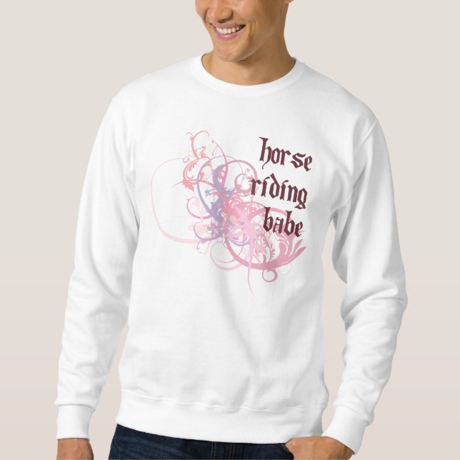 Sweatshirt Bébé d'équitation (Devant)