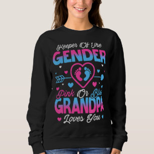 Sweatshirt Bébé Genre Révéler Douche Rose Ou Bleu Grand-Père 