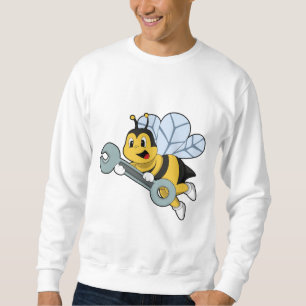 Sweatshirt Bee as Mechanic with Wrench