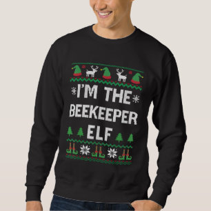 Sweatshirt Beekeeper Elf Vilain Noël apiculture