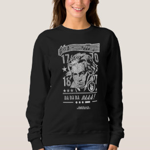 Sweatshirt Beethoven Compositeur allemand Portrait 5e Symphon