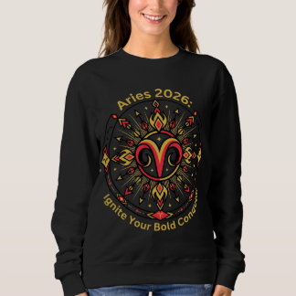 Sweatshirt Bélier 2026 Mandala du zodiaque | Astrologie du si