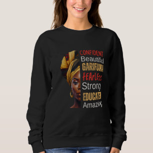 Sweatshirt Belle Garifuna Femme - Intrépide, Forte, Educa